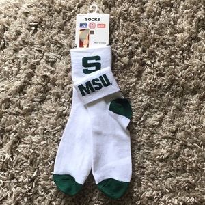 Michigan State University socks